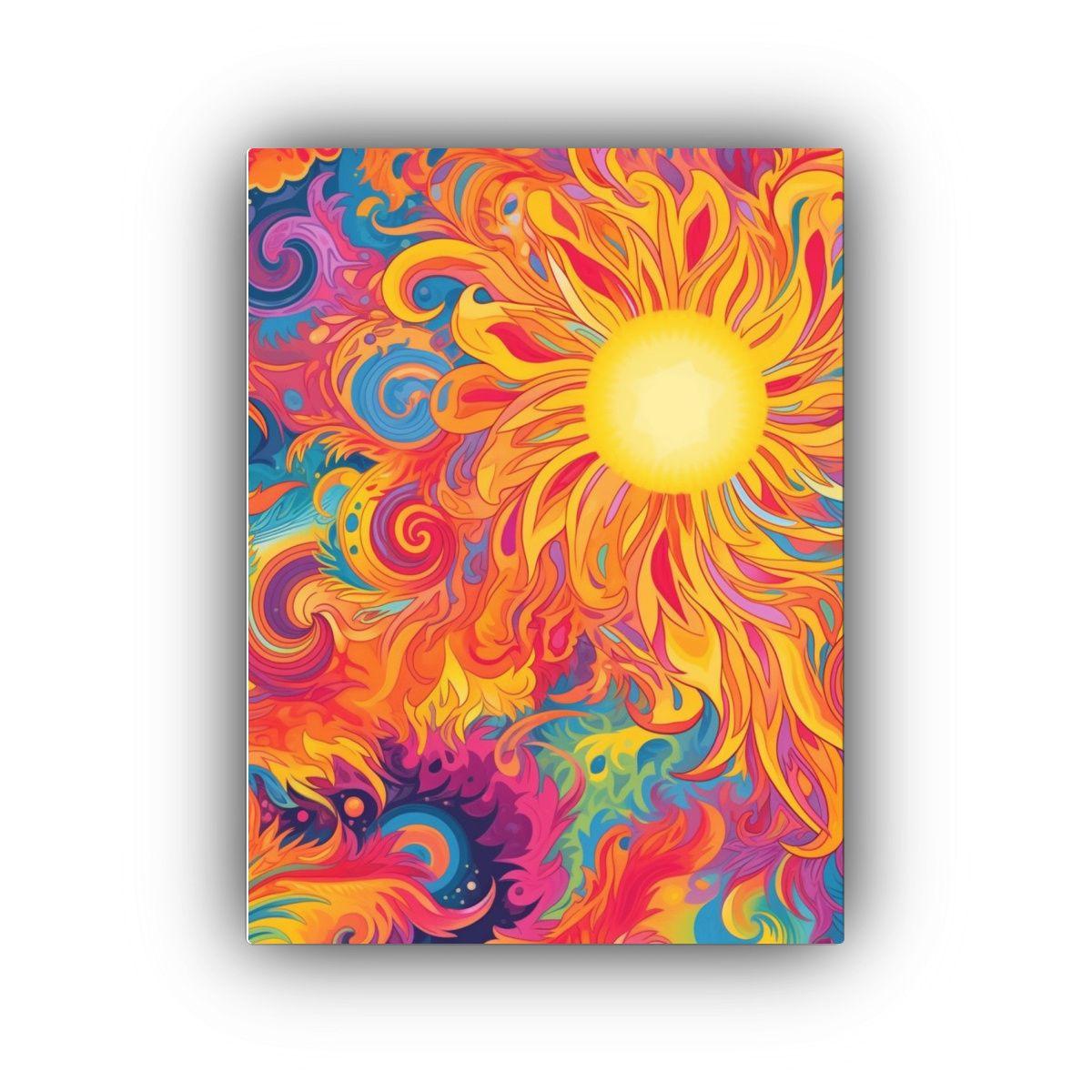 Patrón Tela Arte Pintura Inspirador Decoración Liénzo Tem 50x65cm-0