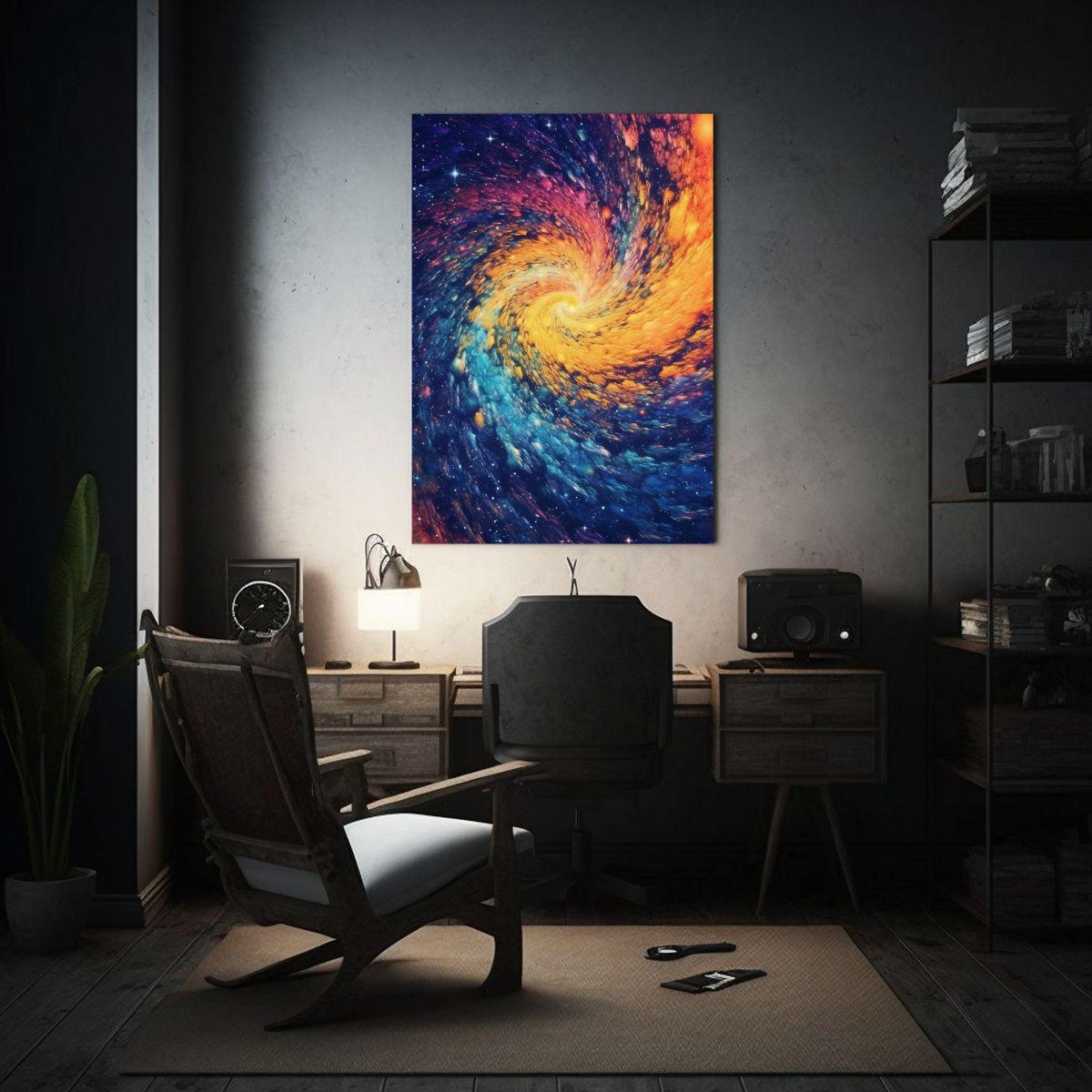 Lienzo De Tela Cuadro Única Espacio Vaporwave 40x60cm-2