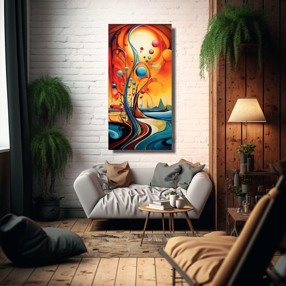 Cuadro Decorativo Arte De Pared Calidos Visual 30x60cm-2