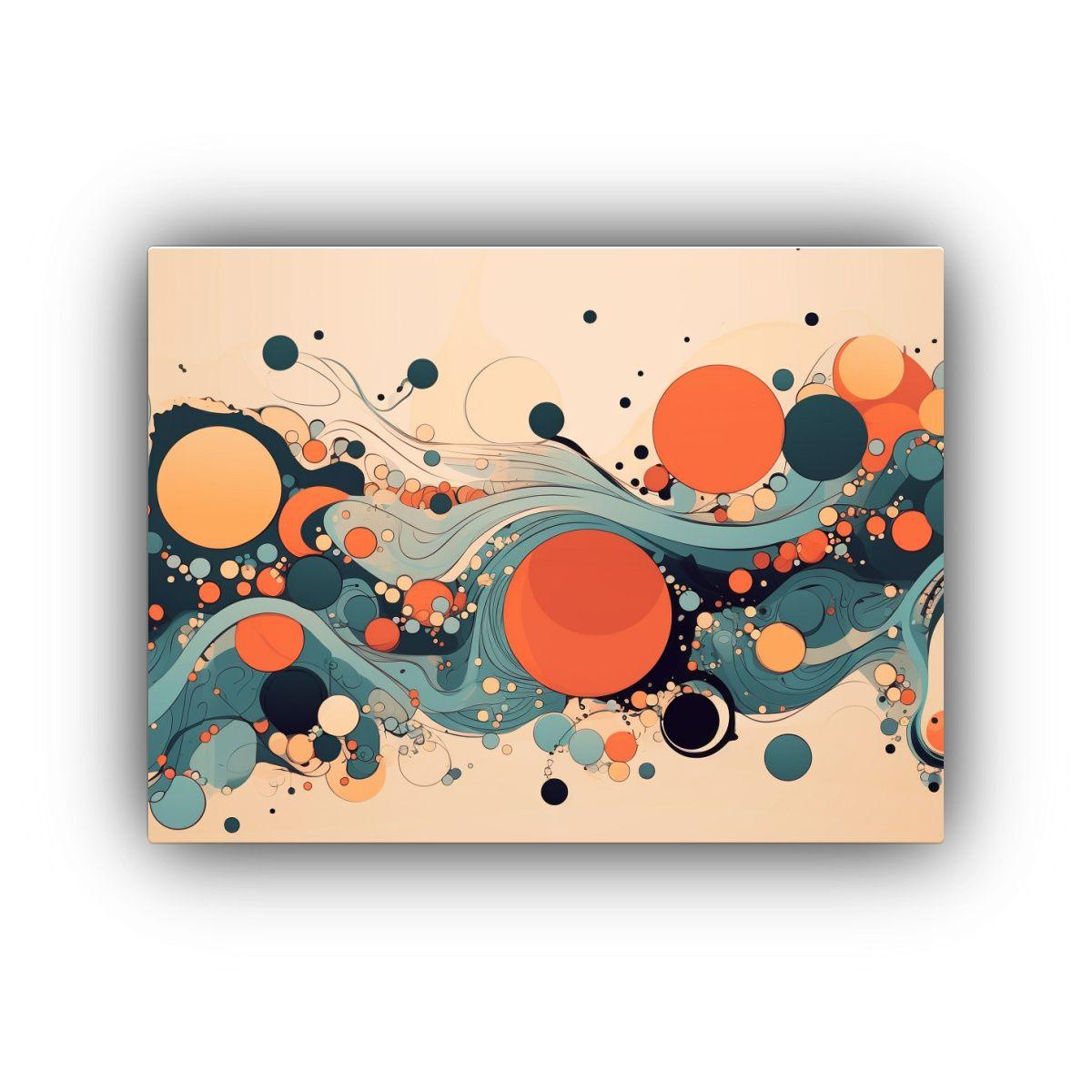 Arte Abstracto Elegante Con Inspiración Rica En Lienzo. 30x20cm-0