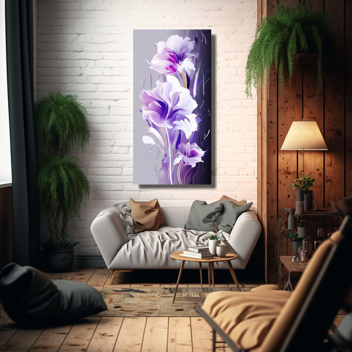Pinturas Decorativas En Bastidor Estilo Galería 60x120cm-2