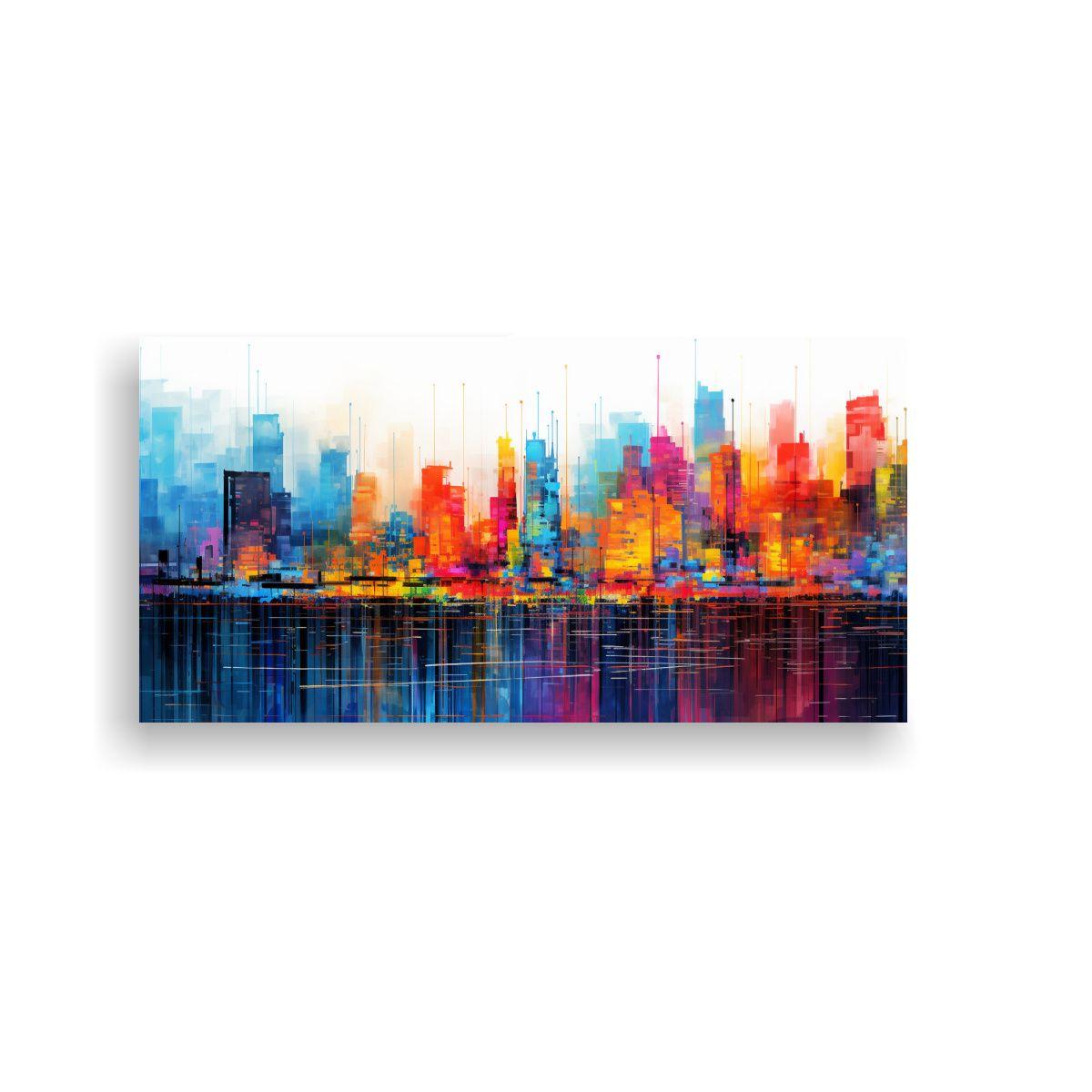 Pinturas Decorativas De Paisajes Urbanos 100x50cm-0