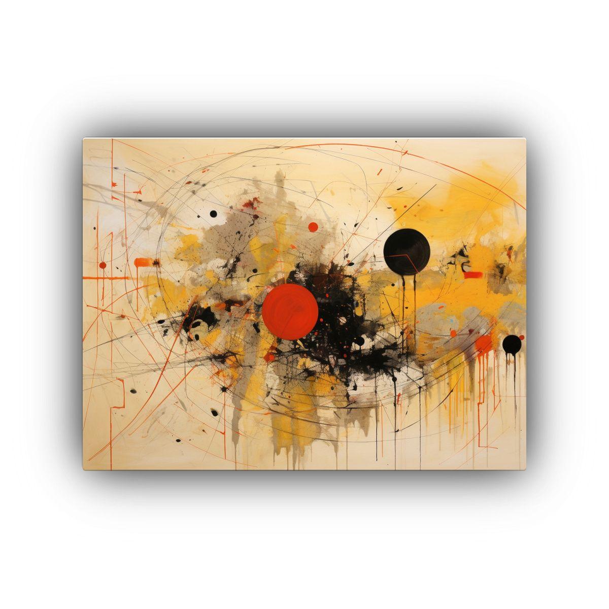Cuadro Inspirador Asemic Exclusivo: Impactante Y Maravilloso 50x40cm-0