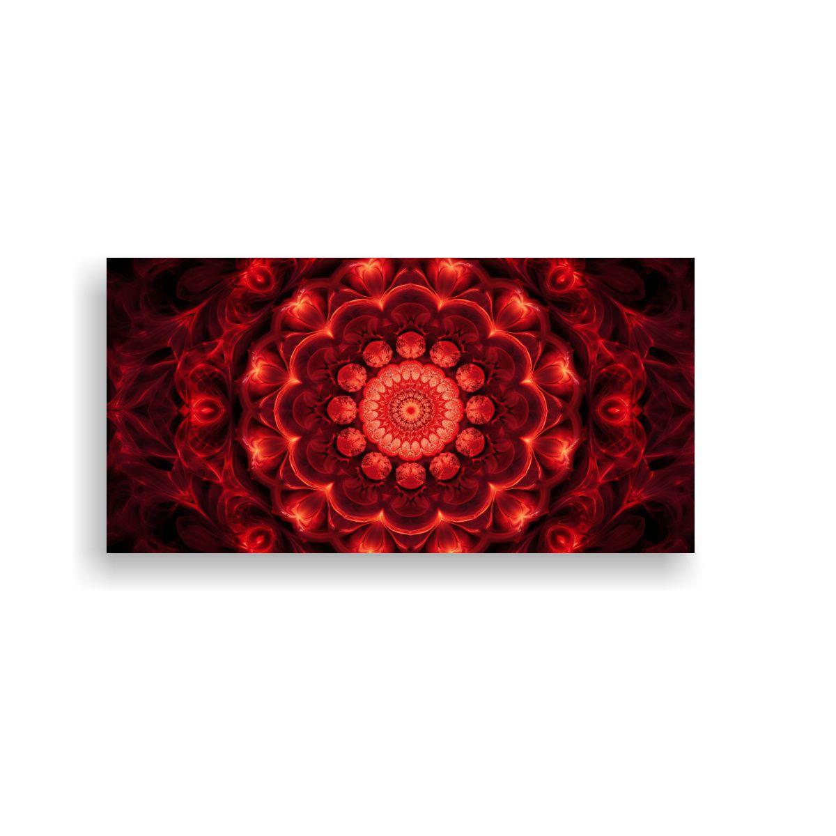 Cuadro Decorativo Vintage De Mandala Loto Y 100x50cm-0