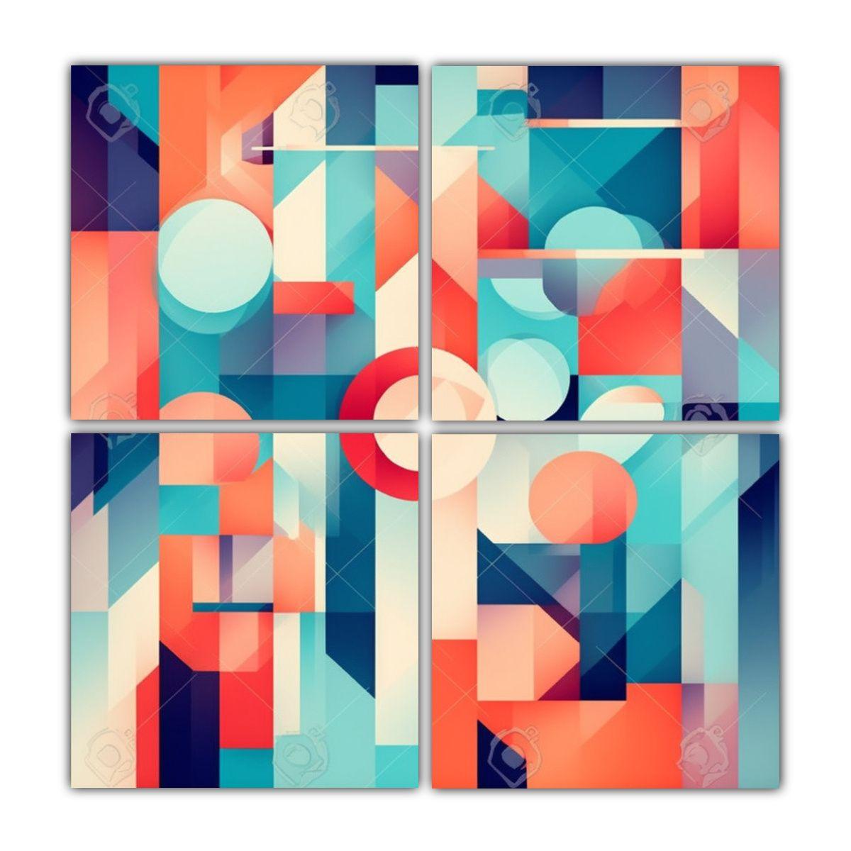 Cuadro Lienzo 2023 Impresionante Abstracto 200x200 Cm-0