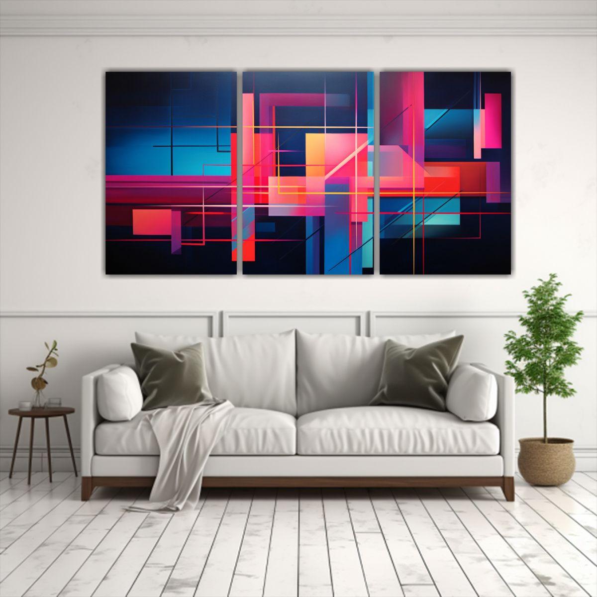Pinturas De Decoración En Bastidor De Temática 150x75 Cm-2