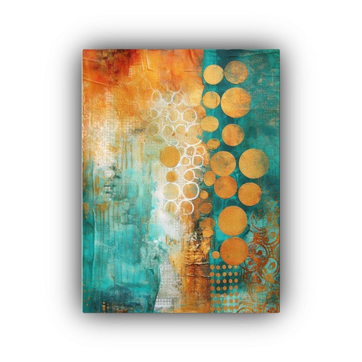 Cuadro Calidos Temática 72: Pinturas Abstractas 30x40cm-0