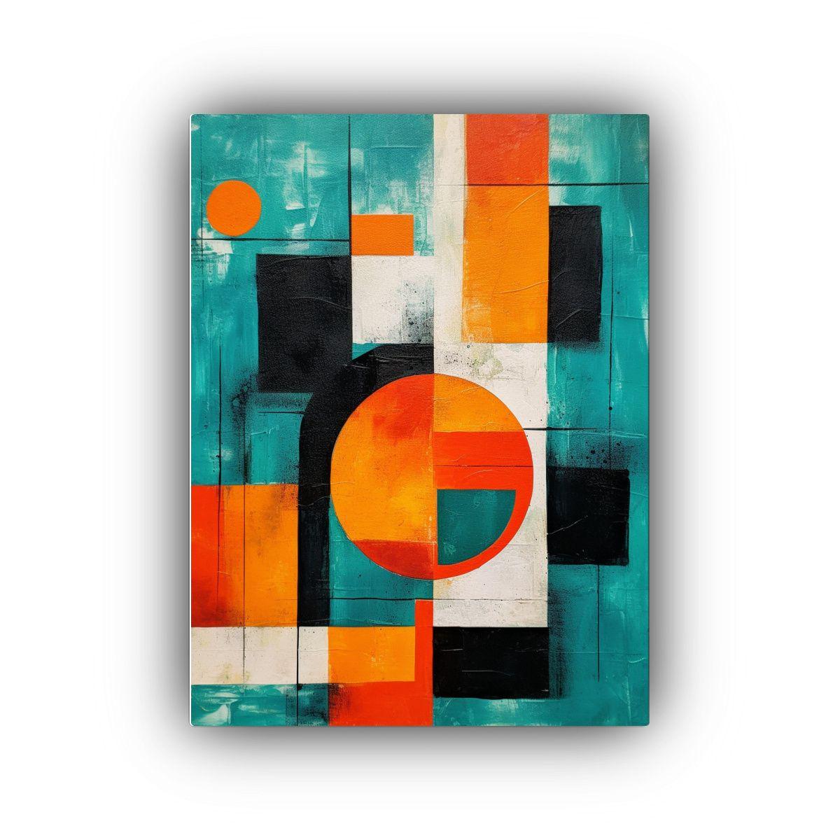 Tela En Bastidor Acuarela Baño Abstracto De Arte 80x120cm-0