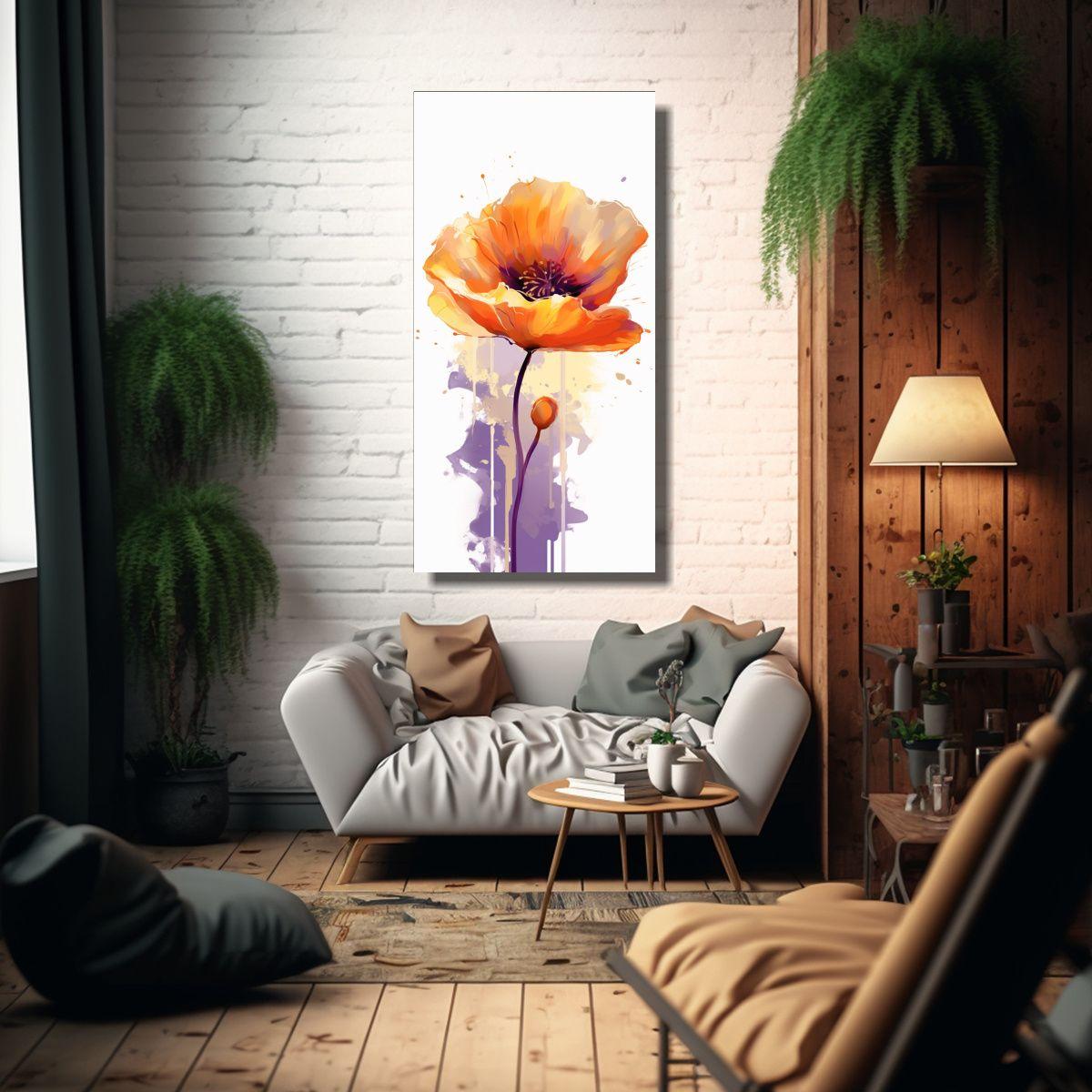 Cuadro Lienzo Abstracción Intenso Decoración 70x140cm-2