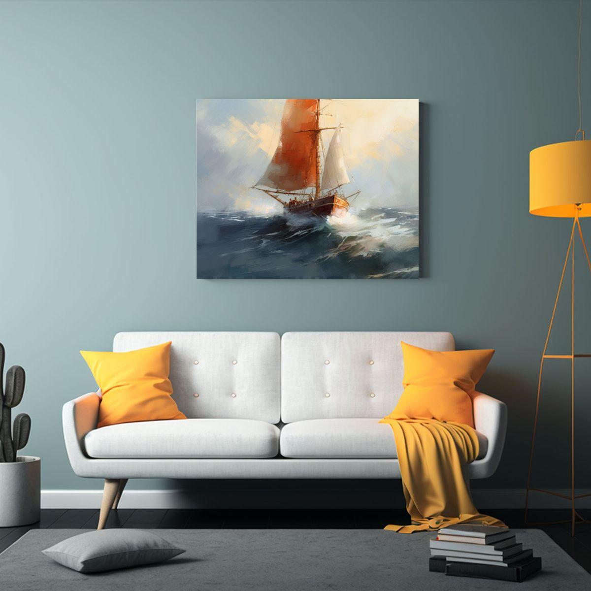 Pintura Abstracta Del Agua Marina En Decoración: Patrón 94 30x20cm-2