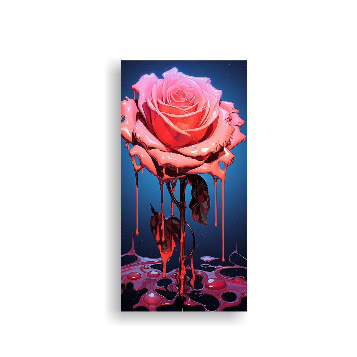 Pintura Decorativa Estilo Plano Con Pinceladas 40x80cm-0