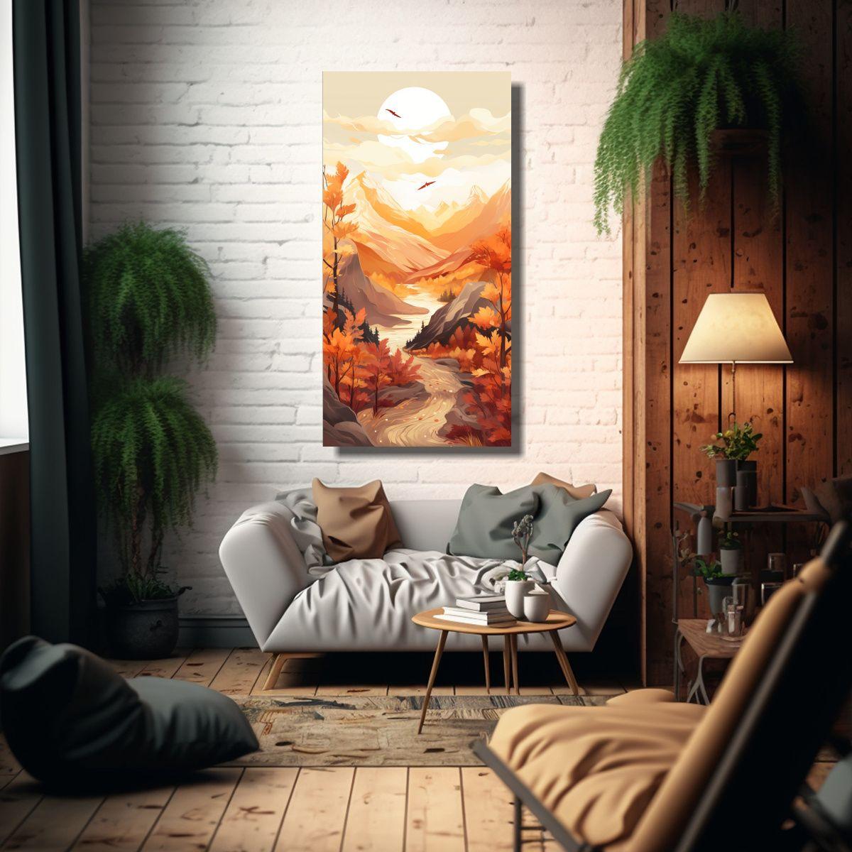 Pinturas De Decoración Estilo Diseño Gráfico 50x100cm-2