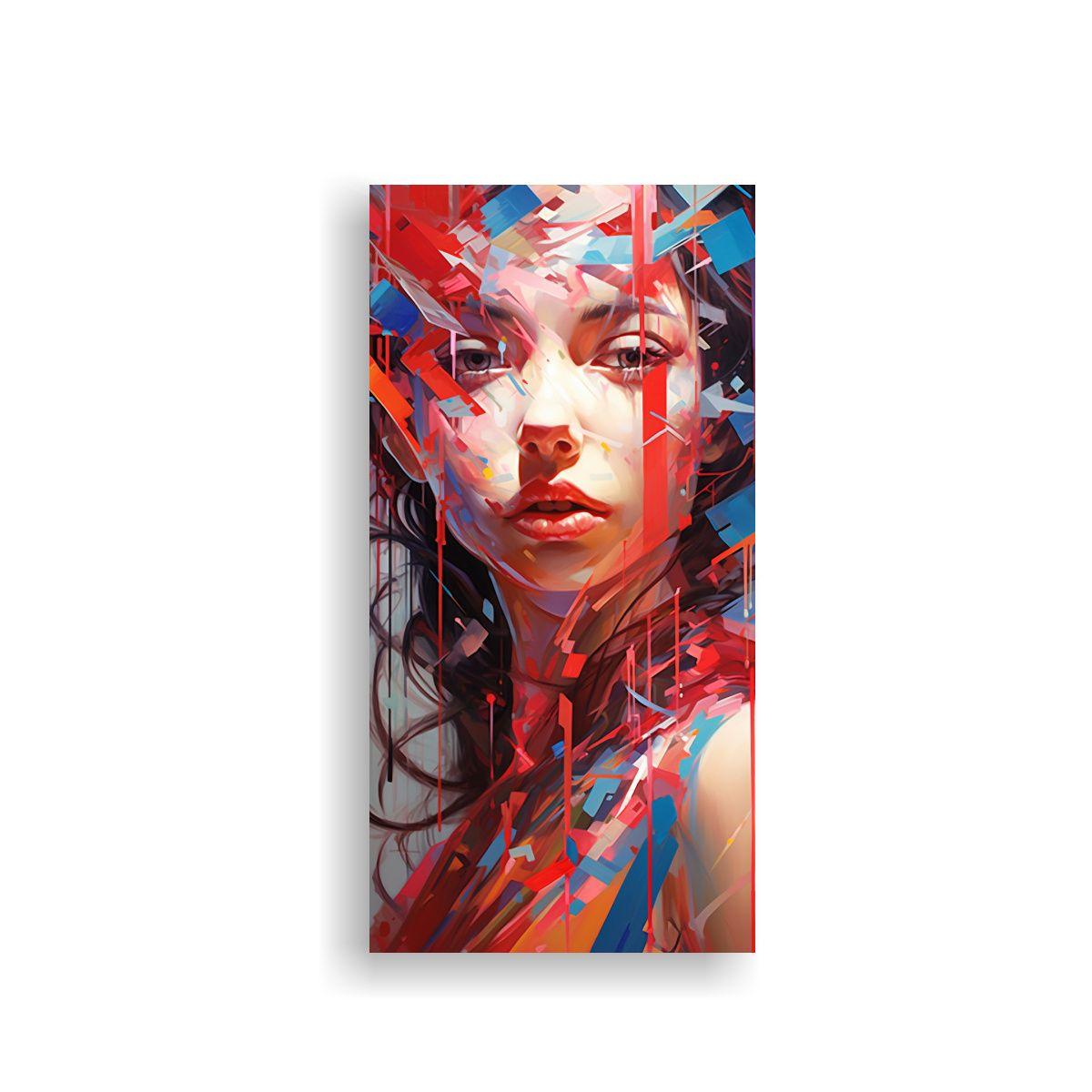 Pinturas Decorativas De Arte Abstracto De Fusión 20x40cm-0