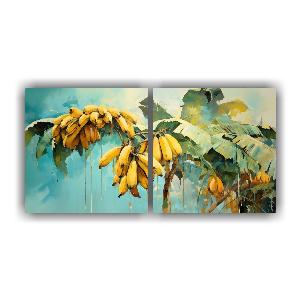 Cuadros Imagen Visual Banana Tree Colores 40x20 Cm-0