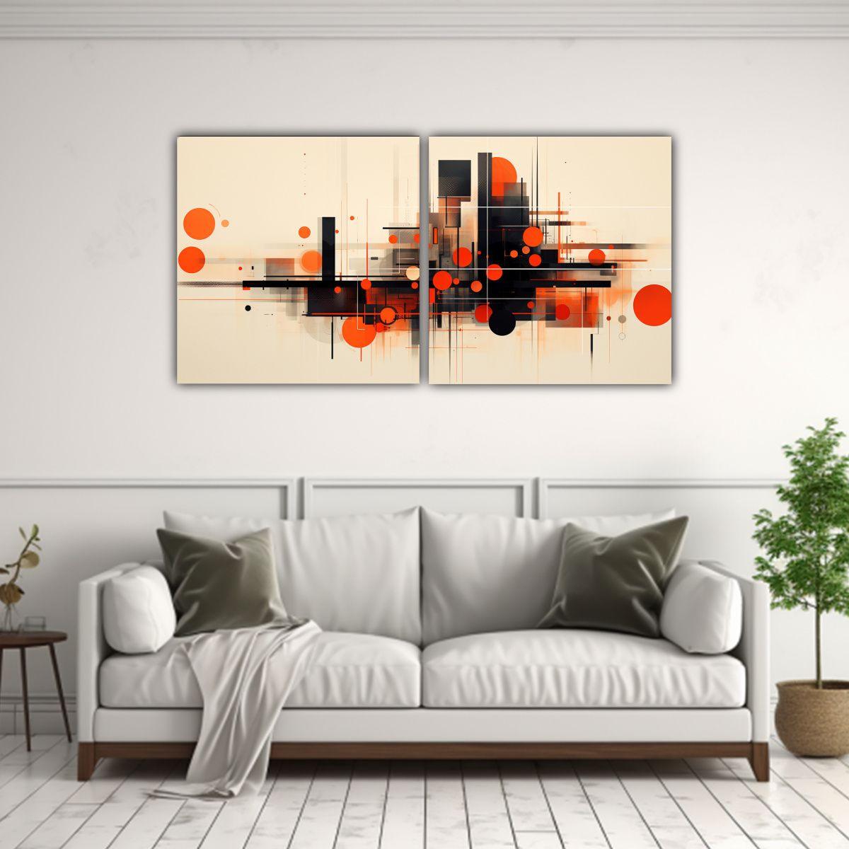 Pinturas Abstractas Resolución Alta | Diseño 140x70 Cm-2