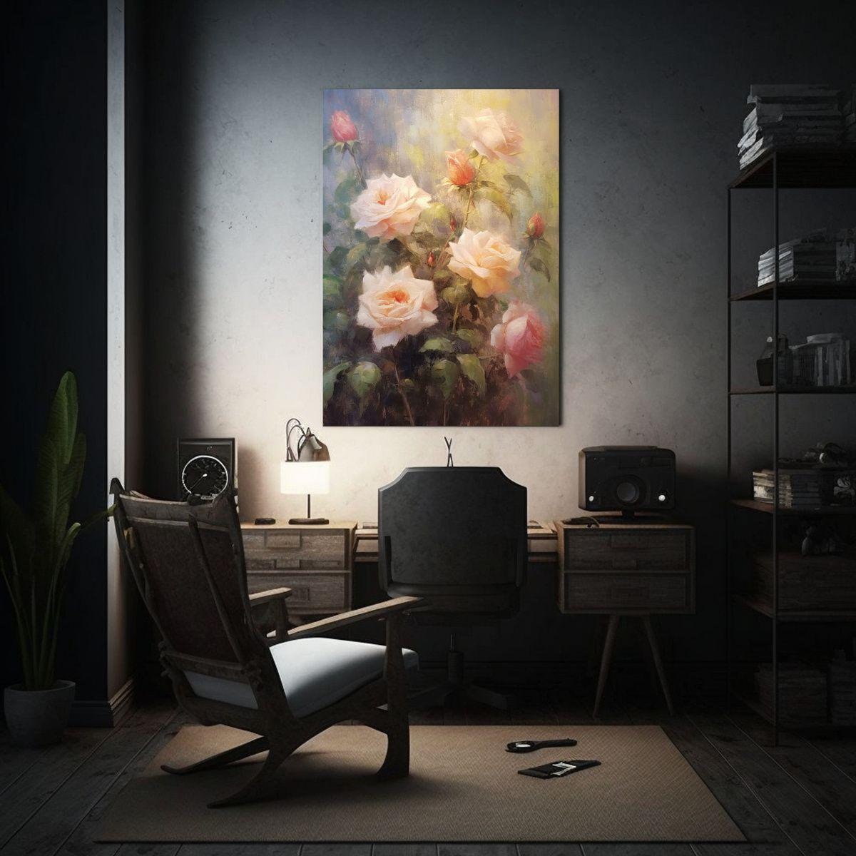 Cuadro Patron Intenso Esquema Canvas Pinturas 50x65cm-2