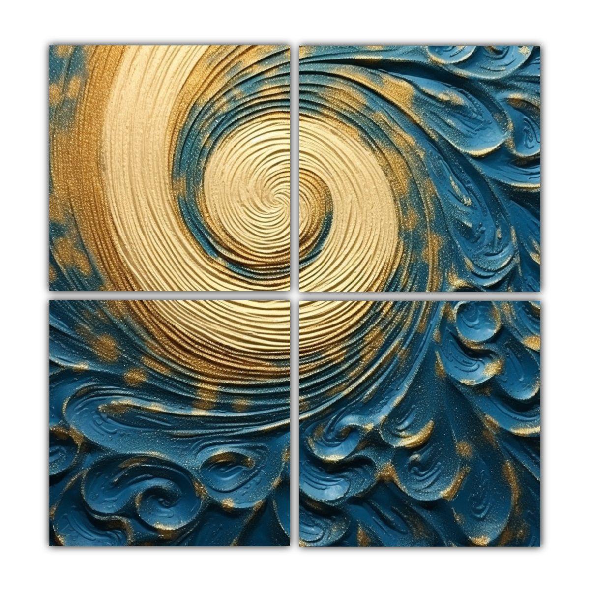 Pinturas Decorativas De Composición Alegre En 140x140 Cm-0