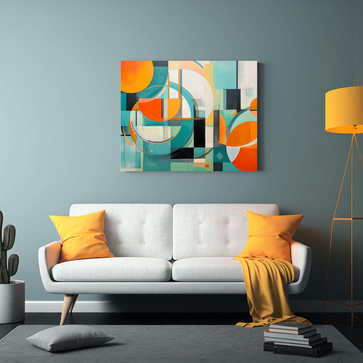 Cuadro Composición Visual Estilo Steve Eisenberg 45x30cm-2