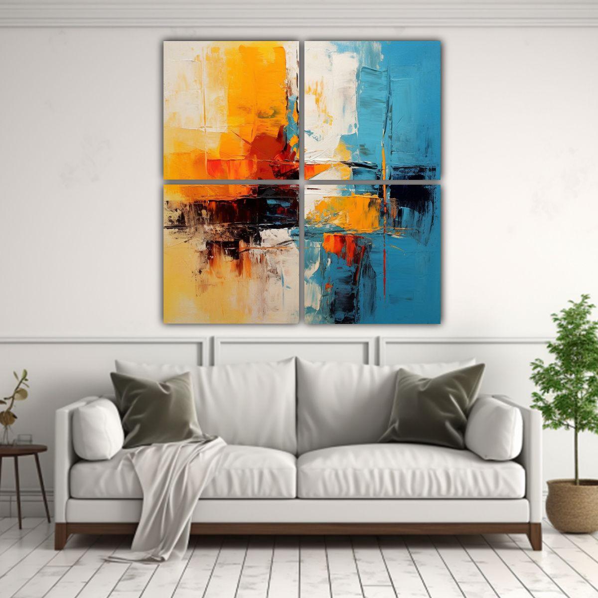 Cuadros Tela Sublimada Personalidad Decoración 200x200 Cm-2