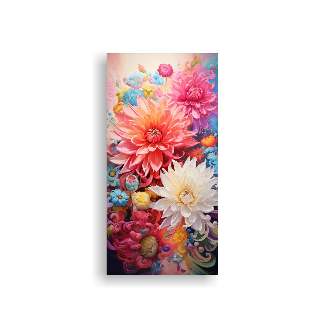 Pinturas Decorativas De Flores En Perspectivas 70x140 Cm-0