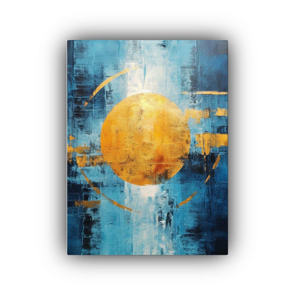Lienzo De Tela Abstracción Duradero Amanecer Abstracto Arte 40x50cm-0