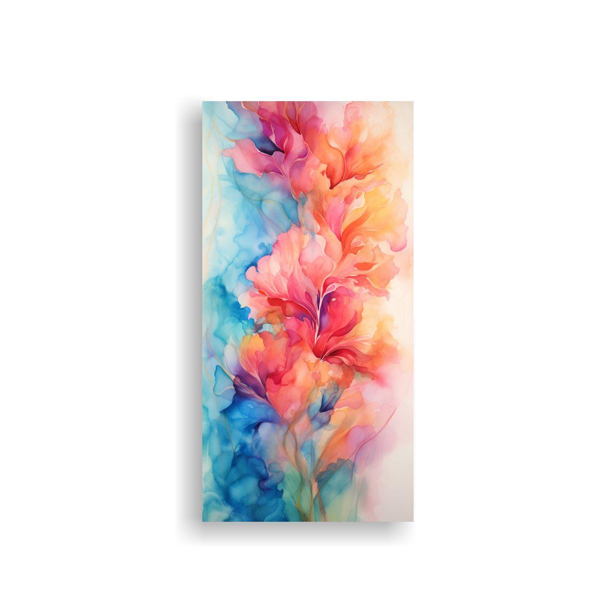 Pintura Abstracta De Lienzo Creativo Para Oficina 20x40cm-0