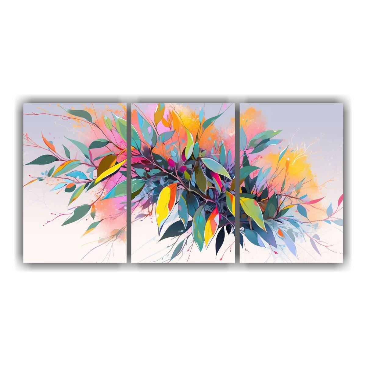 Cuadros Luminosos Árbol Eucalipto En Colores 150x75 Cm-0