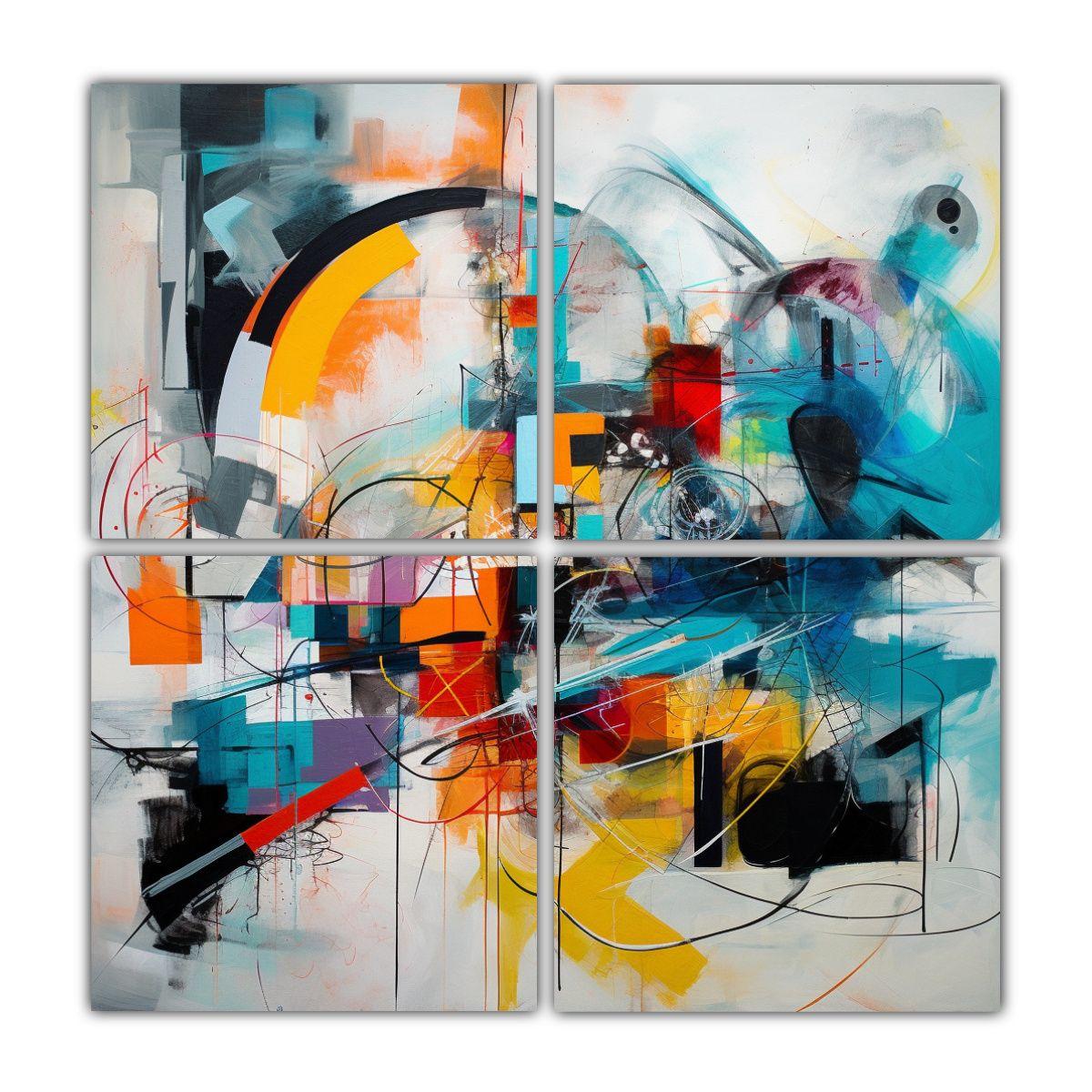 Cuadro Conceptual De Cultura Como Una Pintura 40x40 Cm-0