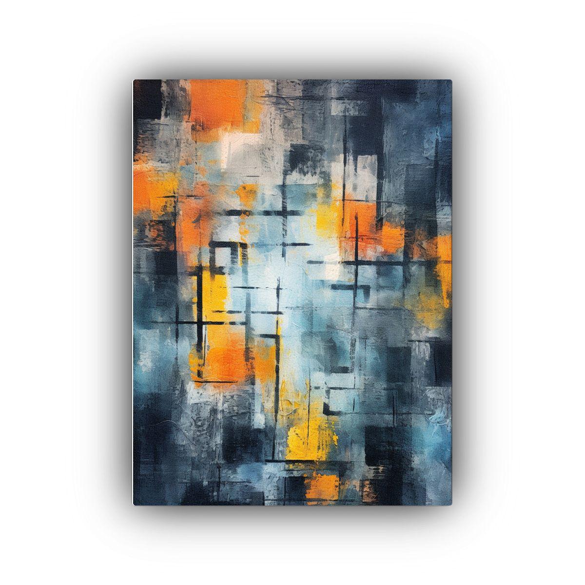 Pintura Decorativa De Textura Mixta De Equilibrio  30x40cm-0