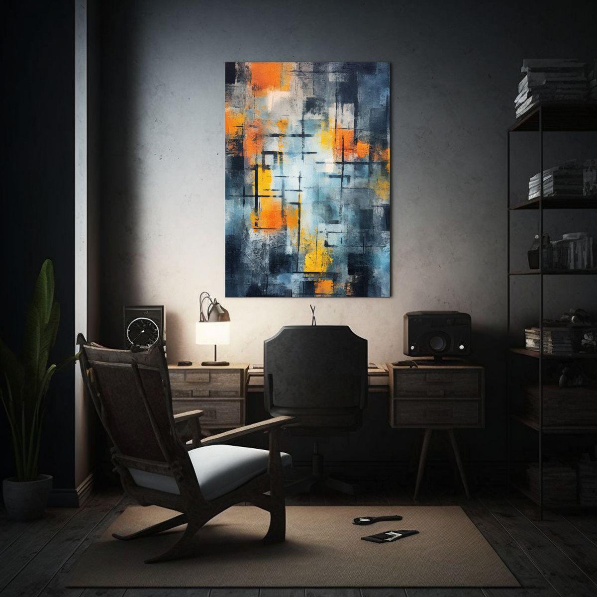 Pintura Decorativa De Textura Mixta De Equilibrio  30x40cm-2