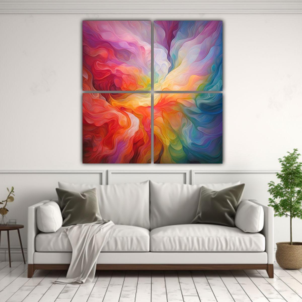 Cuadros Surrealistas: Potencial Infinito En 200x200 Cm-2