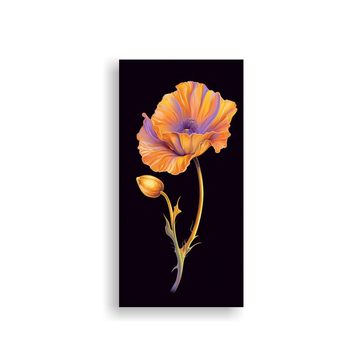 Adorno Elegante Vectorial De Un Naranjado 20x40 Cm-0