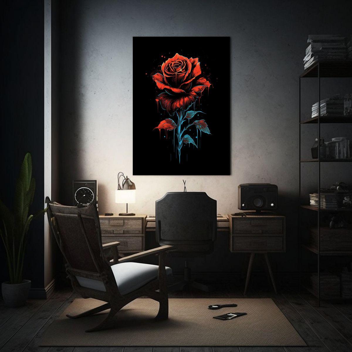 Cuadro De Lienzo Con Finas Líneas De Estilo 50x65cm-2