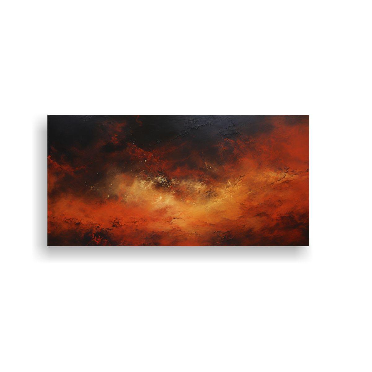 Cuadro Abstracto A Night Sky Con Colores 120x60cm-0