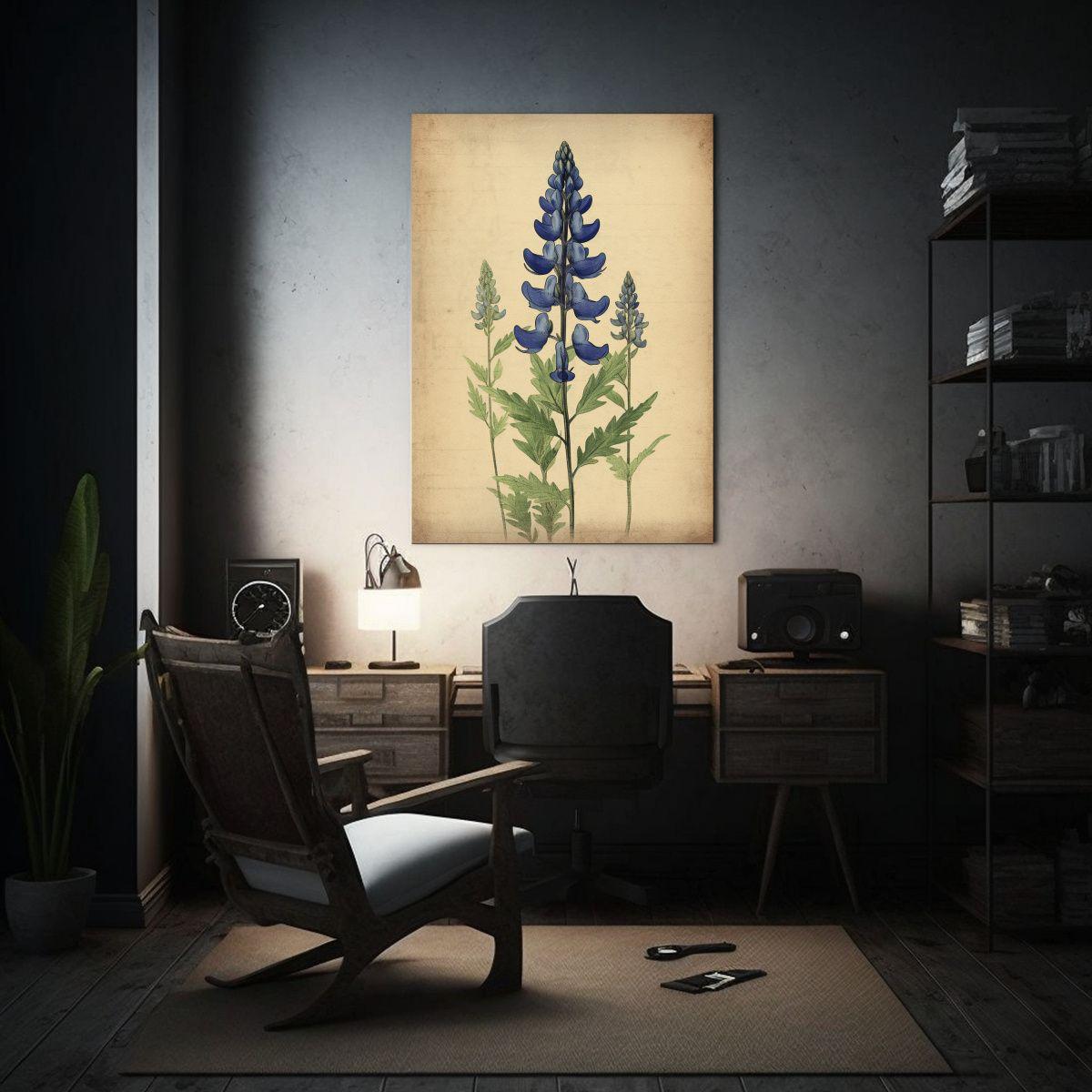 Cuadro Arte De Pared Vanguardia Mural Botánico 80x120cm-2