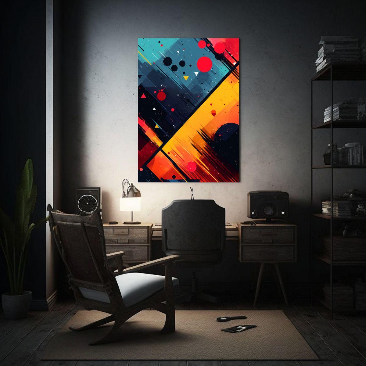 Pinturas Decorativas Abstractas De Estilo Popart 20x30cm-2