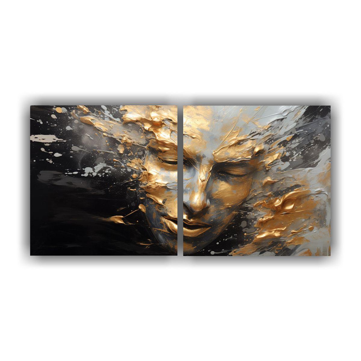 Pinturas Decorativas De Diptico Horizontal 80x40 Cm-0