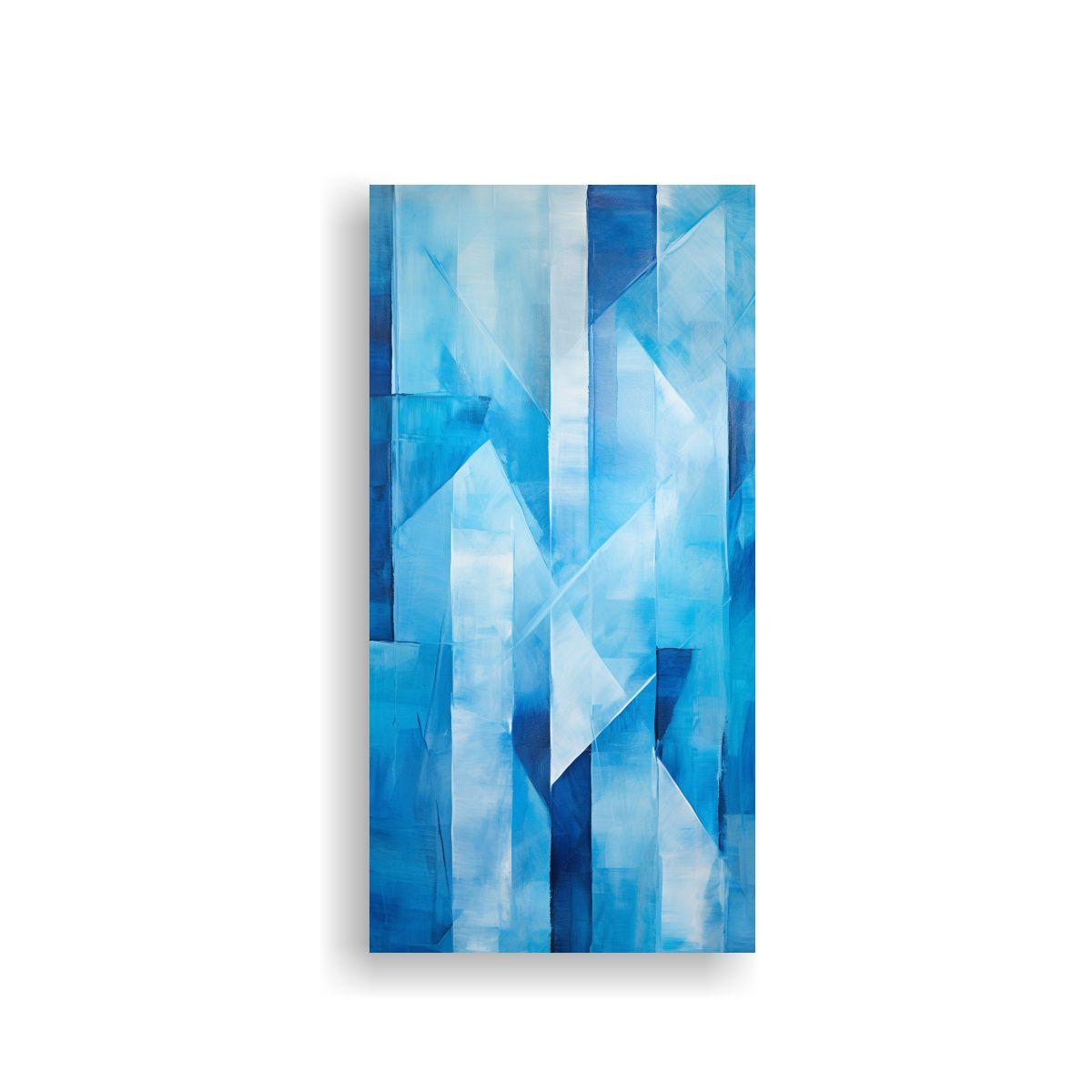 Cuadro Calidos Interiores Geometría Abstracta En 30x60cm-0