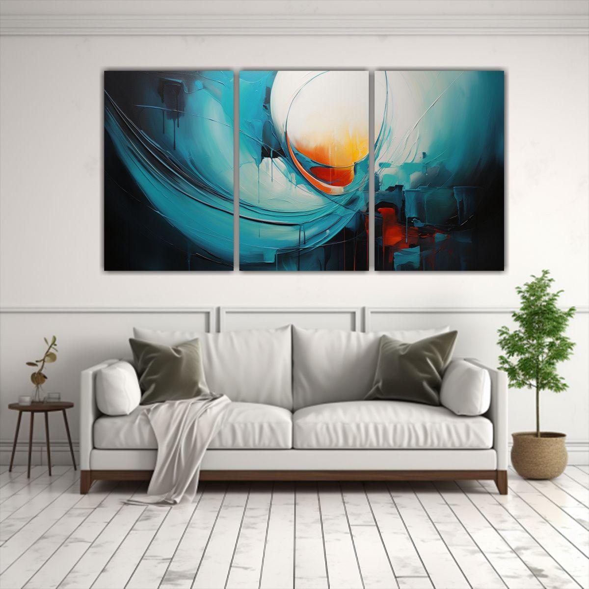 Pinturas Decorativas Abstractas Inspiración 150x75 Cm-2