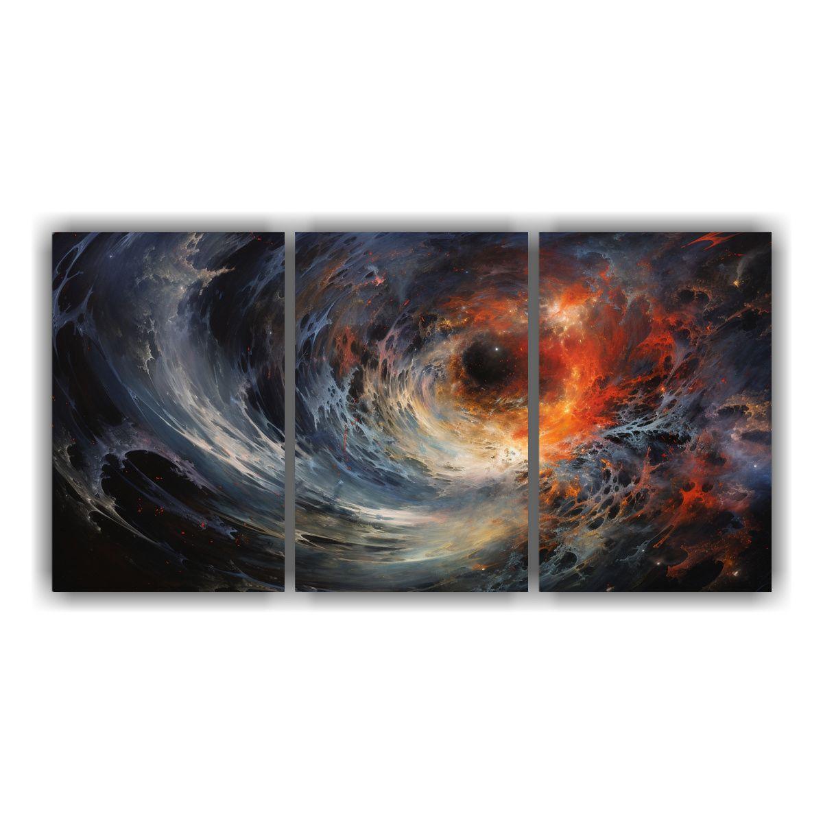 Pinturas Decorativas Cósmicas En Bastidor 90x45 Cm-0