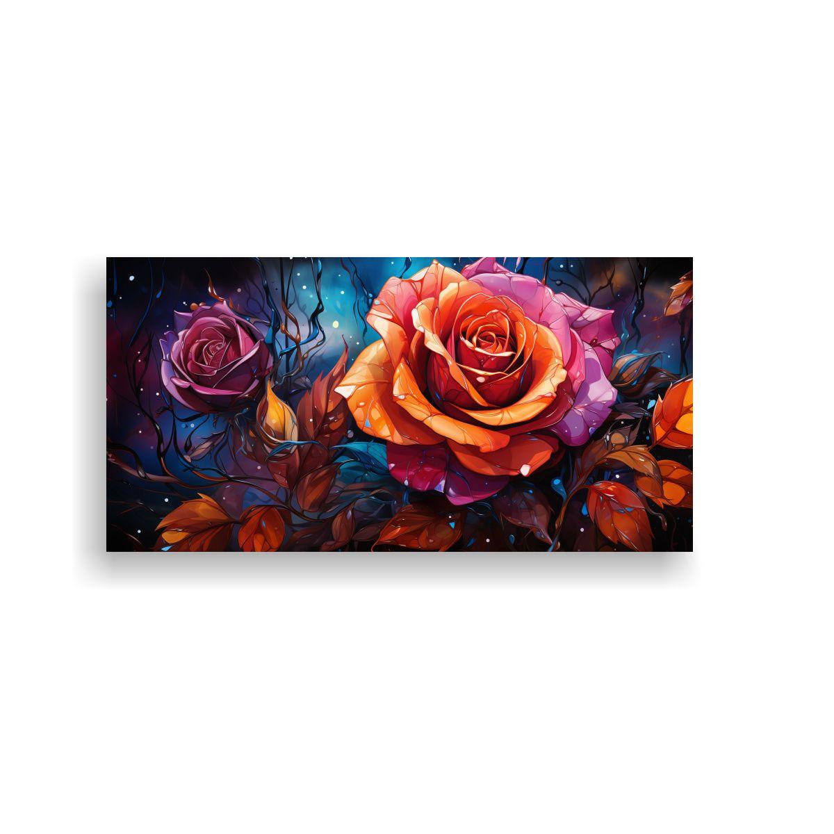 1 Cuadro Calidos Protagonismo Estilo Graffiti Con 120x60 Cm-0