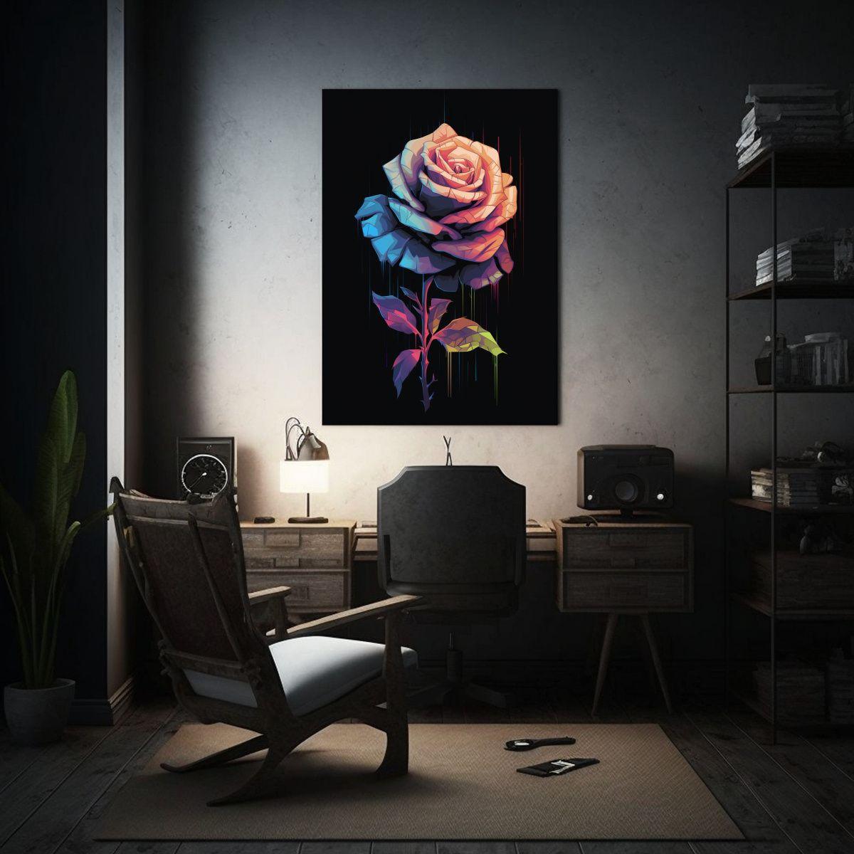Pintura Decorativa De Lienzo Con Expresión 80x120cm-2