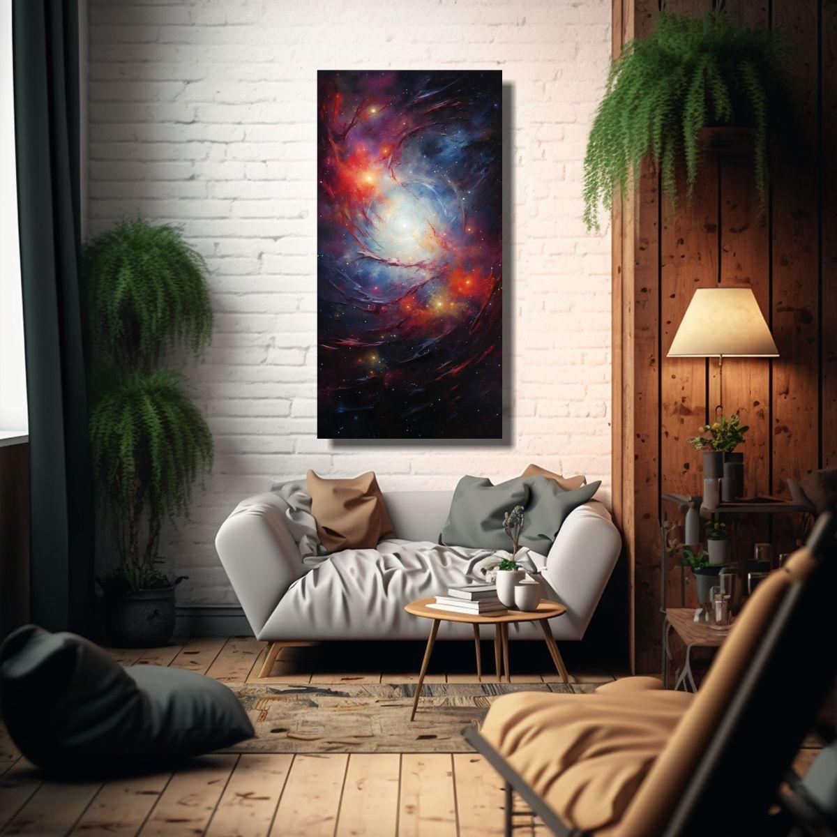 Pinturas Decorativas De Galaxias Distantes En Esta 40x80cm-2