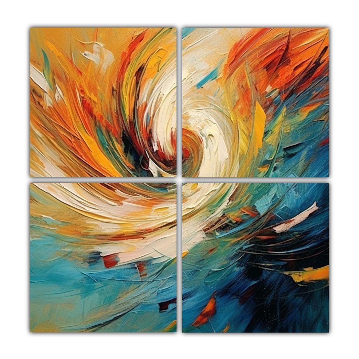 Cuadros Abstracción Street Art Arte Abstracto 200x200 Cm-0