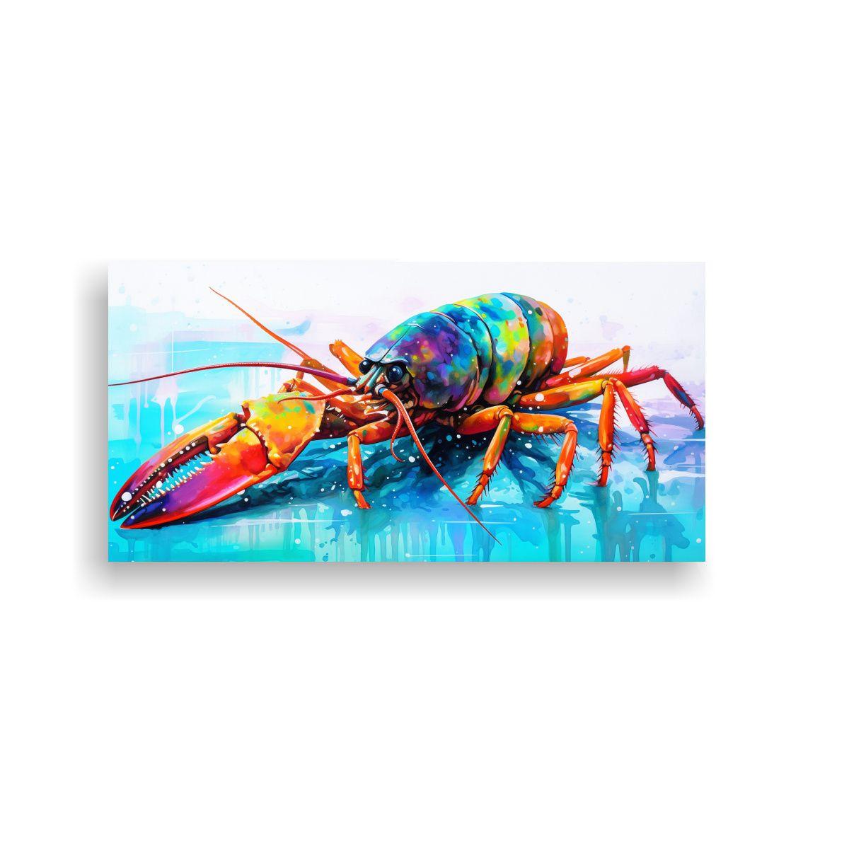 Cuadro Neo Pop Art De Crayfish En Colores 120x60cm-0