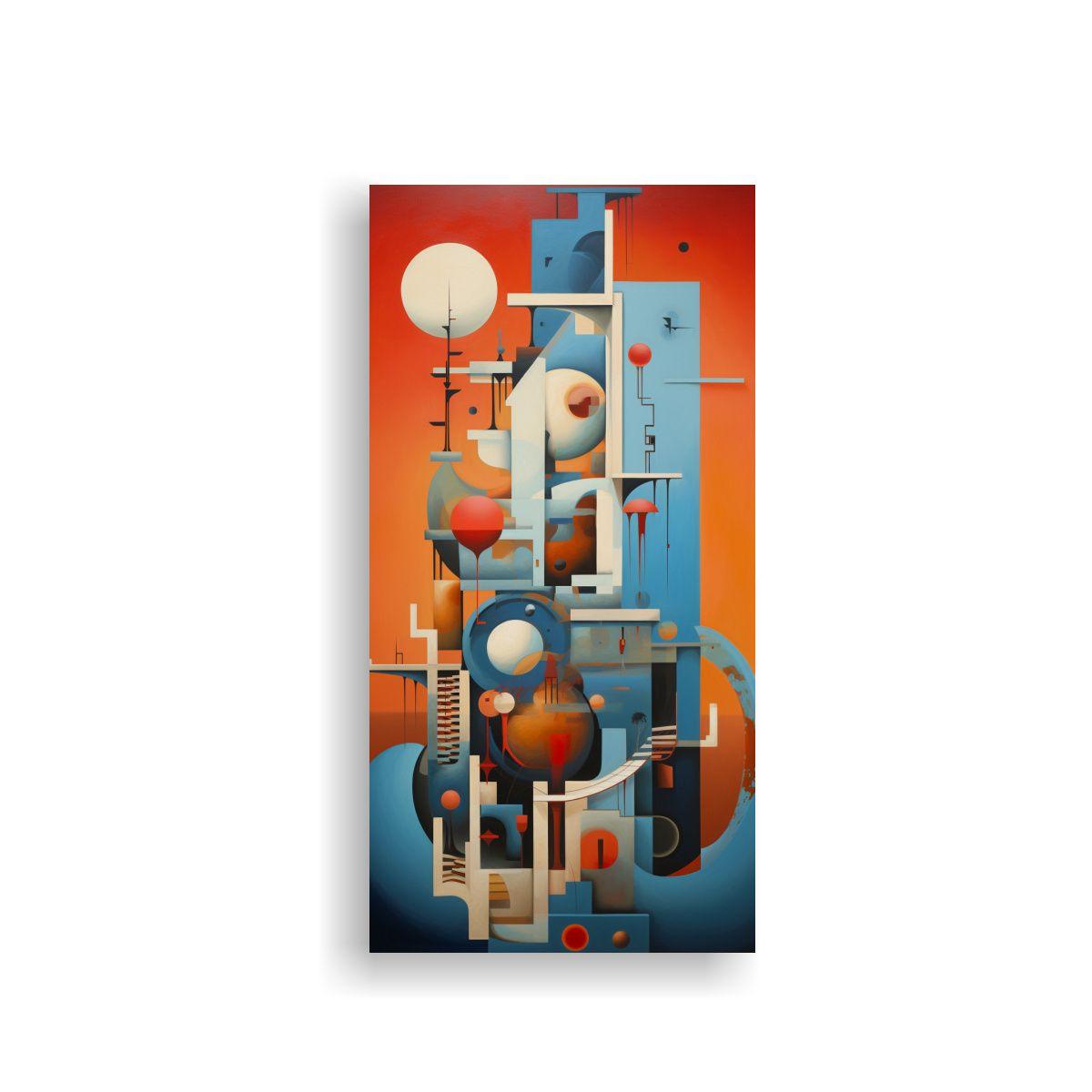 Cuadro En Bastidor Espectacular Gama De Colores 80x160cm-0