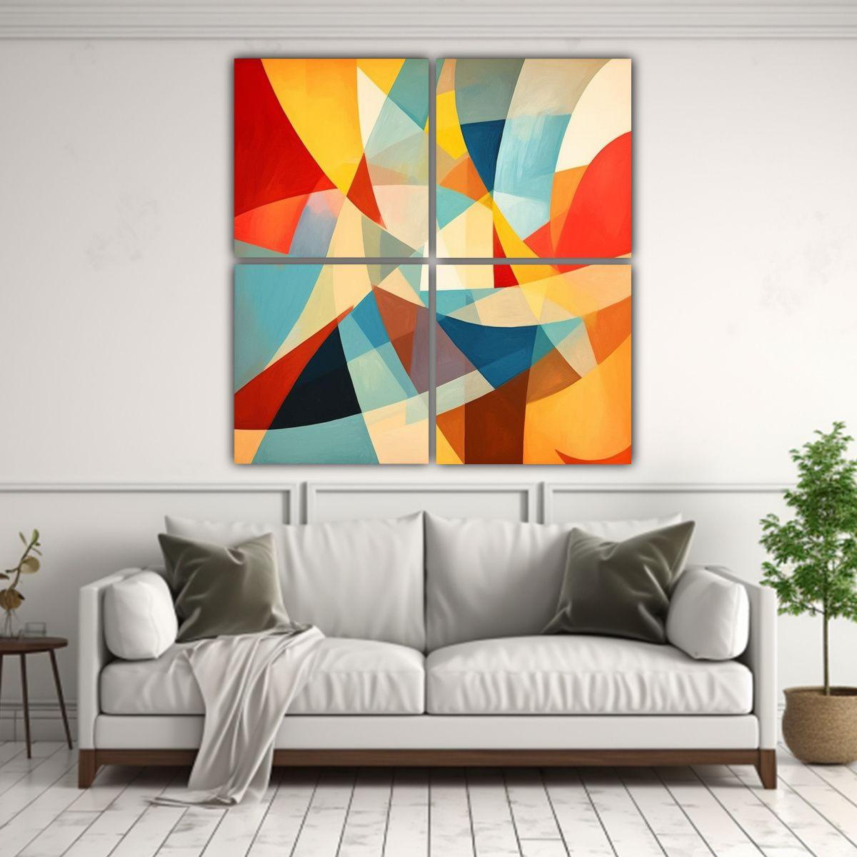 Cuadro Tela Sublimada Brillante Art By Artist 60x60 Cm-2