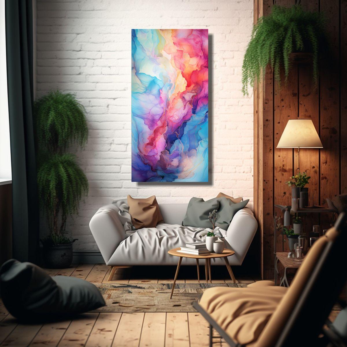 Pintura Decorativa Equilibrio Visual, Fondo 20x40cm-2