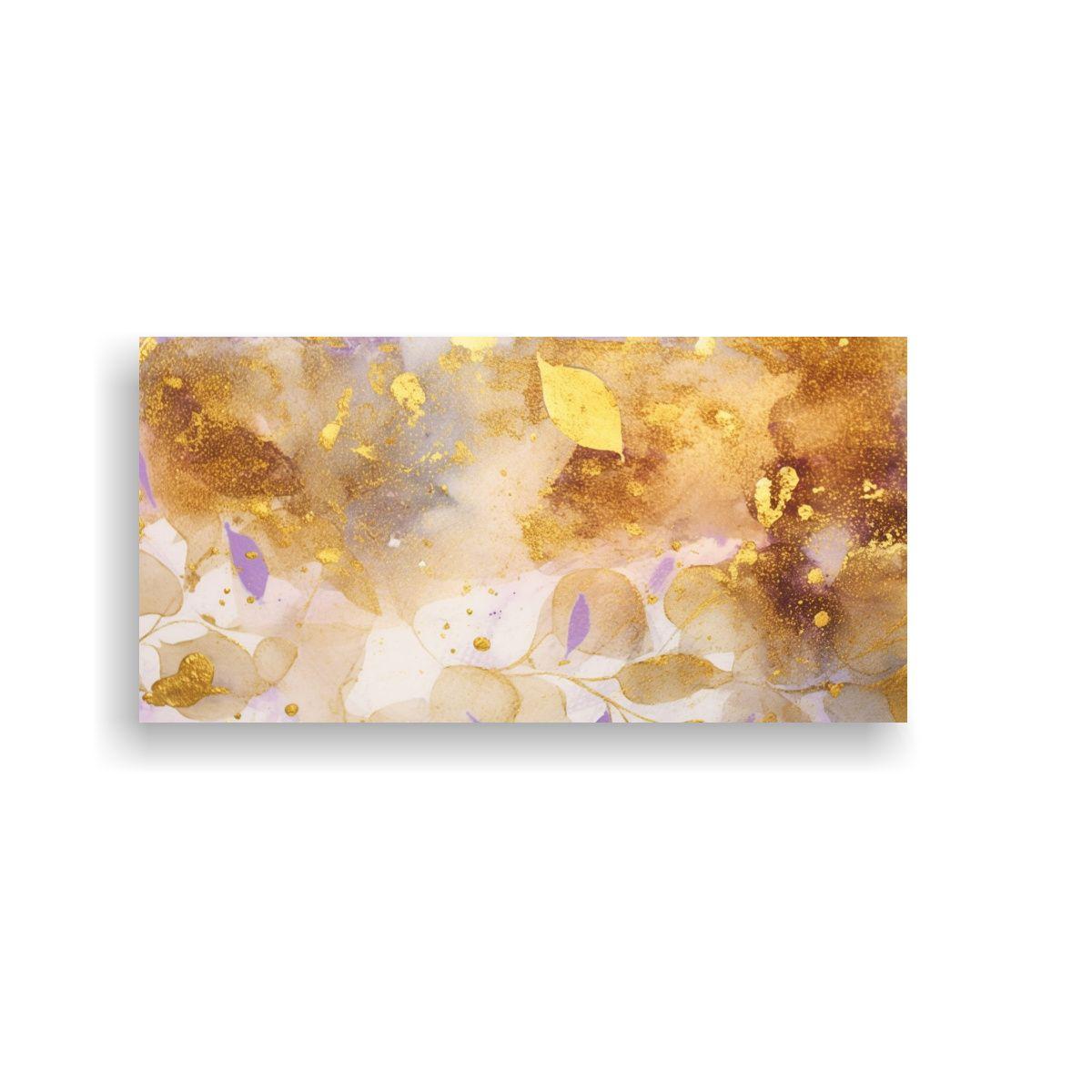 Pinturas Decorativas Estilo Acuarela En Violeta 120x60cm-0