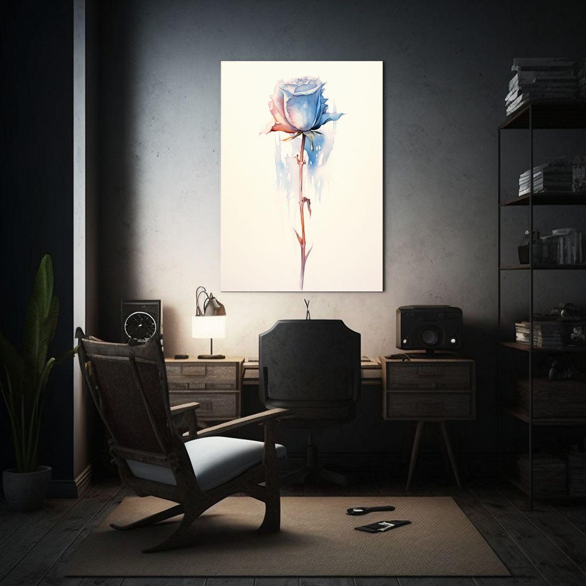 Pintura Decorativa De Pared Con Intensa Rosa 40x50cm-2